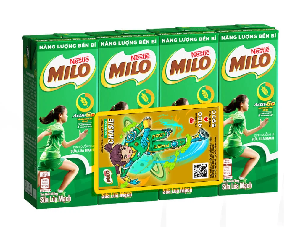 Thùng 48 hộp sữa lúa mạch Milo 180ml