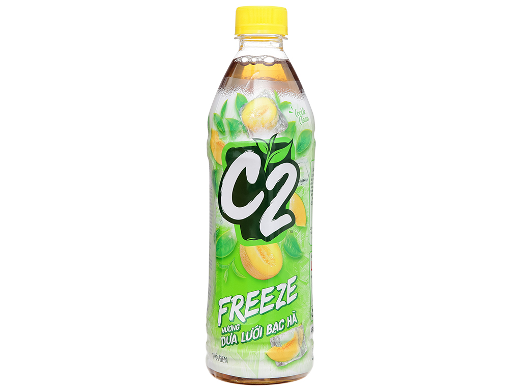 Trà dưa lưới bạc hà C2 Freeze chai 455ml